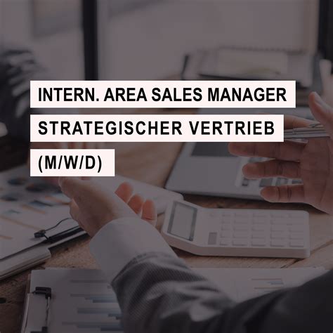 strategischer verkäufer area sales manager